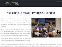 Tablet Screenshot of masterhypnosistraining.com